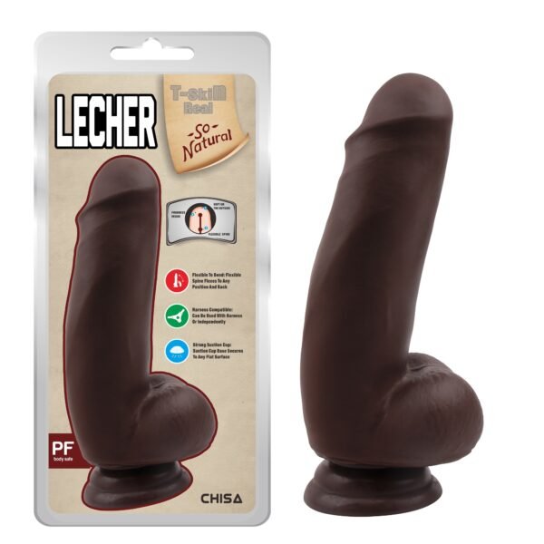 DILDO REALISTA LECHER BROWN