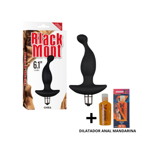 Estimulador De Próstata 15cm + Dilatador Mandarina